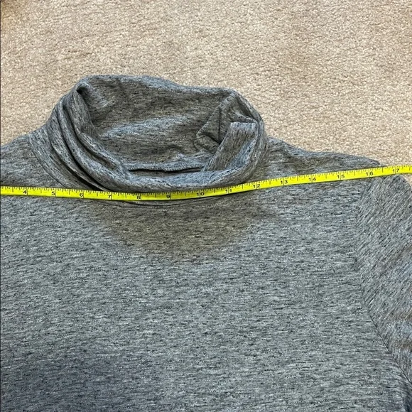 Madewell Whisper Cotton Turtleneck Gray Small - Picture 8 of 10